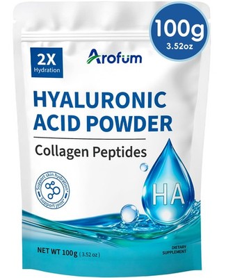 Hyaluronic Acid Powder, with Collagen Peptides   DIY Hydrating Serum & Skinca...