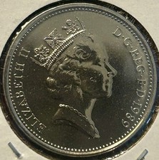 1989 UK Great Britain Elizabeth II 5 Pence