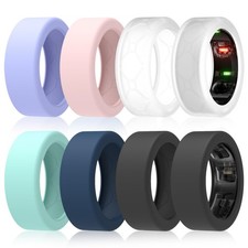 SZJCLTD 8 Pack Ring Cover for Oura Ring Gen 4 /Gen 3, Anti-Scratch Elastic Silic