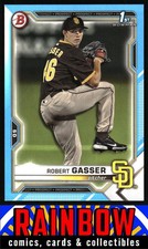 2021 Bowman Draft #BD-135 Robert Gasser San Diego Padres