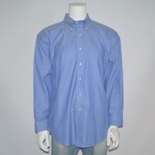 BROOKS BROTHERS Traditional Fit Stretch Non Iron Cotton Dress Shirt 18 - 35
