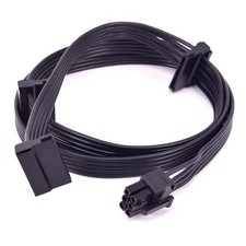 PCI-E 6 Pin to 3 SATA Power Supply Cable For CORSAIR HXi Series HX1200i HX1000i