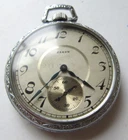 Antique 1922 ELGIN POCKET WATCH Grade 384 17 Jewels 12S RUNS WELL