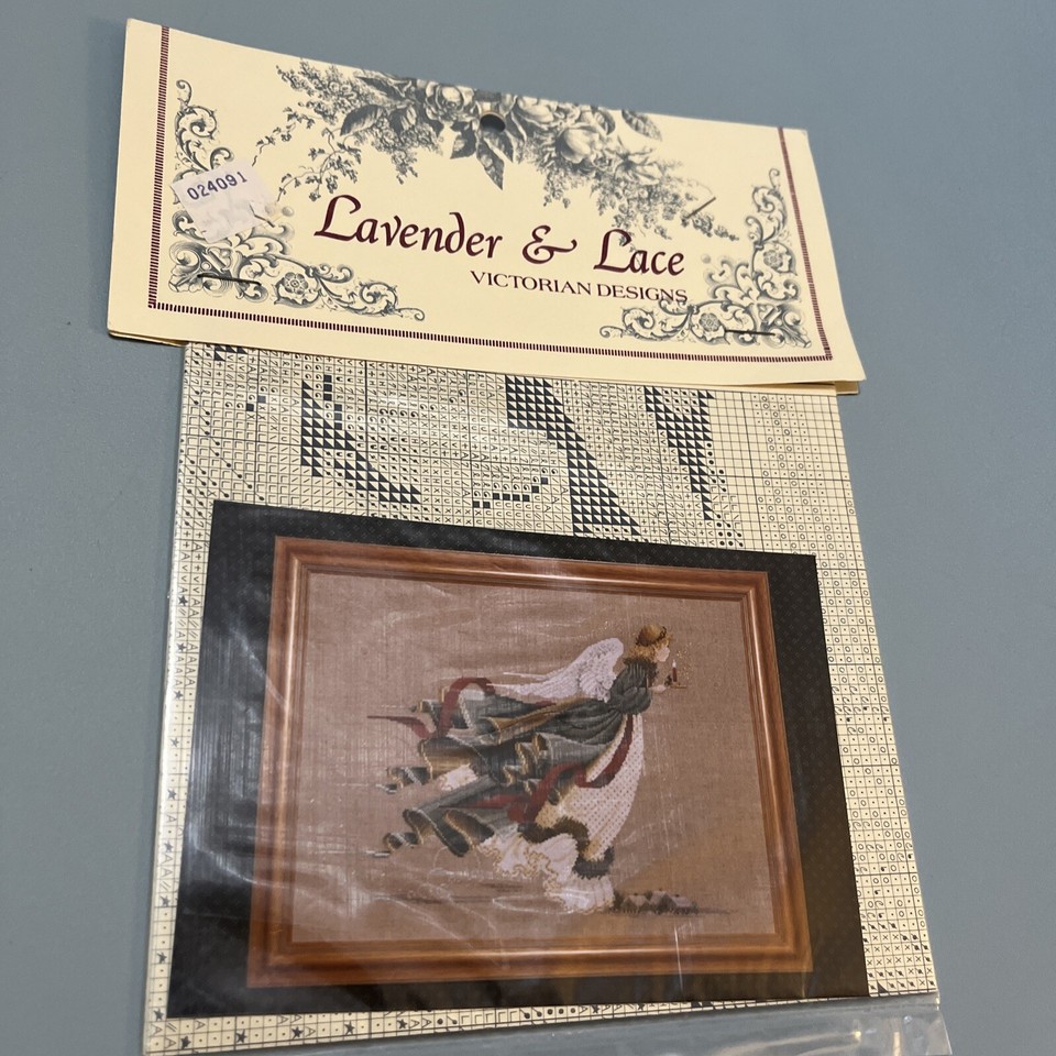 Lavender & Lace Victorian Cross Stitch Pattern The First “Angel Of ...