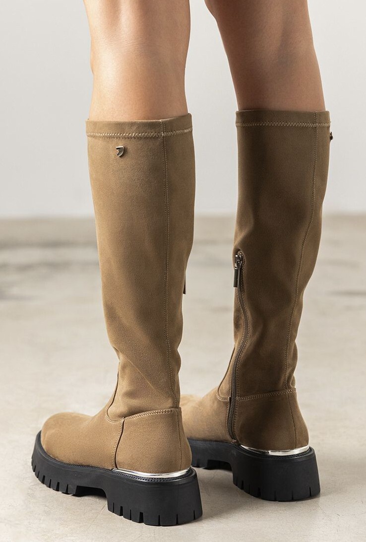 GIOSEPPO STIVALi DA DONNA IN PELLE SCAMOSCIATA E VELLUTO COL