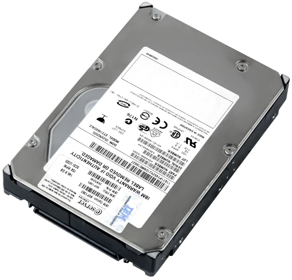 Hard Drive IBM 90P1385 26K5246 146GB 15000U/Min 8MB SCSI U320 ST3146854LC 3.5'' - Image 2 of 3
