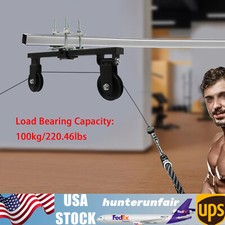 Gym Pulley System Home Weight Strength Training Practice Sport Tool 100kg