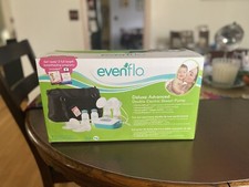 SEALED Evenflo Deluxe Advanced Double Electric Breast Pump with pump bag.