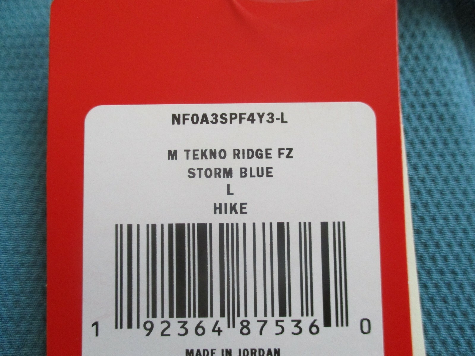 BNWT The North Face Men's Tekno Ridge Full Zip Jacket, Blue, Size L image 3