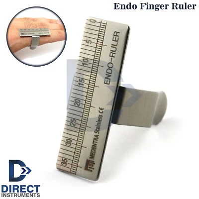 MEDENTRA Dental Finger Ruler Endo Gauge Span Measure Scale Ring Endodontic Instrument