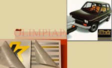 FIAT 126 BLACK ADESIVI STICKERS