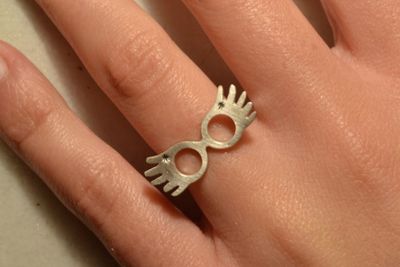Luna Lovegood Spectrespecs Ring Is Perfect For Harry Potter Fans 10K White  Gold