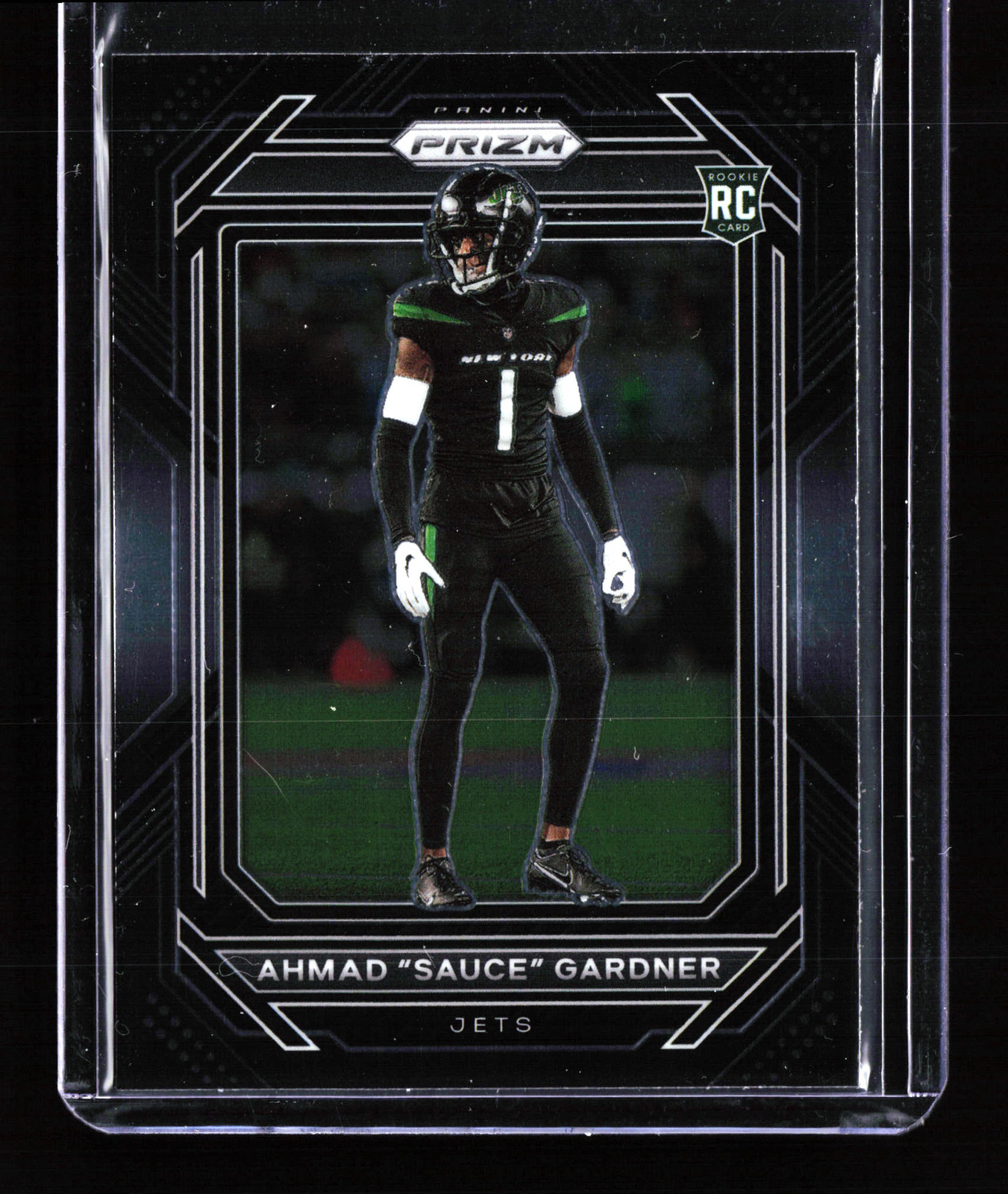 2022 Panini Chronicles Prizm Black Ahmad "Sauce" Gardner #PB-22 New York Jets
