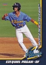 Ezequiel Pagan 2021 Choice Myrtle Beach Pelicans Cubs Minor League Card #20 RC