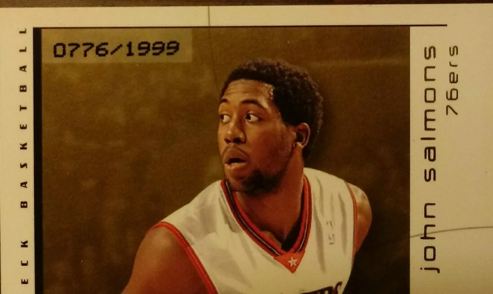 2002-2003 JOHN SALMONS UD Honor Roll RC /1999 #115 Phila. 76ERS NBA superstar - Image 3 of 3