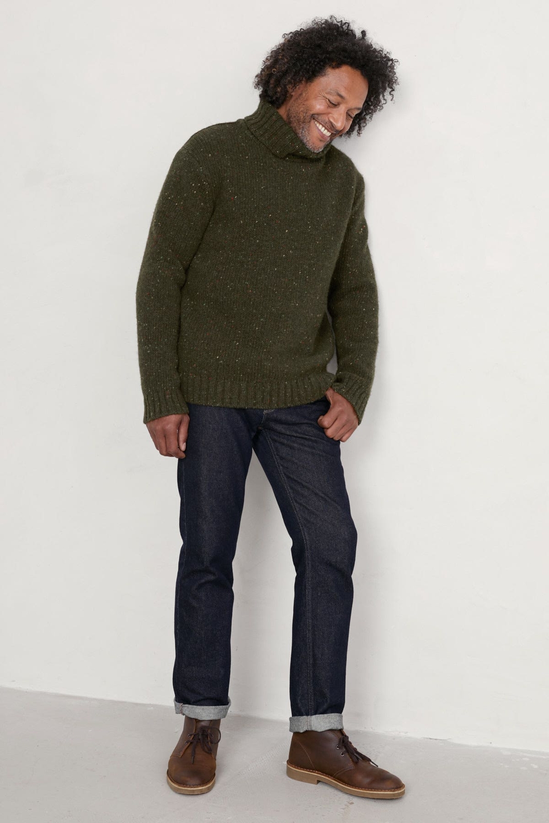 Seasalt Men's Jumper green Men's Foresting Lambswool Jumper Regular