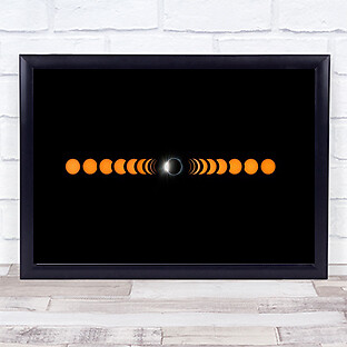 2017 Totale Sonnenfinsternis Astronomie Sonne Himmel Planet Stern Wandkunstdruck