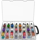 Nail Polish Organizer Case Universal ，48 Polish Holder Carry Case with Handle