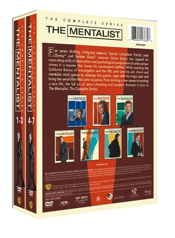 The Mentalist : The Complete Series Season 1-7 (DVD 34-Discs Box