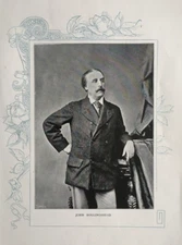 John Hollingshead - Old Gaiety Theatre London - Antique Print 1903