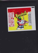 1973 TOPPS  BASEBALL  WRAPPER BATTER VARIATION