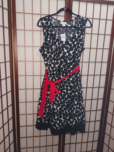 Motherhood Maternity Black and white polka dot dress size XL NWT