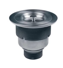 RUVATI RVA1025 Kitchen Sink Drain with Basket Strainer Lid - stainless steel