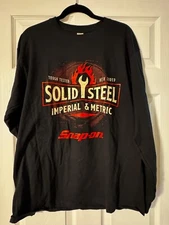 SNAP ON TOOLS LONG SLEEVE T SOLID STEEL IMPERIAL METRIC L ultra cotton choko