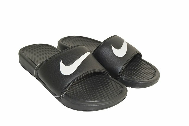 benassi swoosh slides