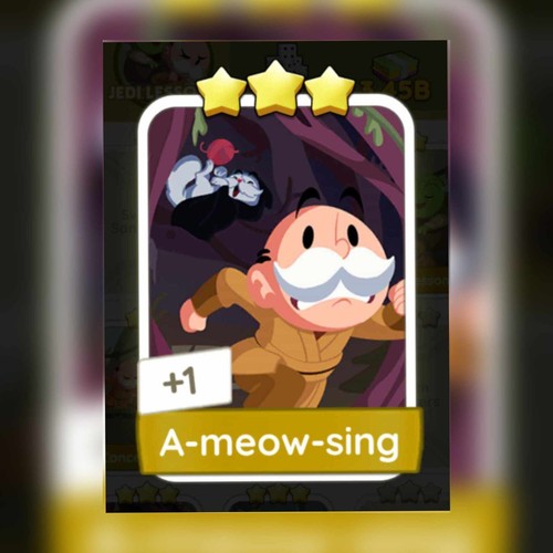 A-meow-sing (πππ)Sticker (Set 9) Monopo_ly-go Stickers ( STAR WARS ALBUM)