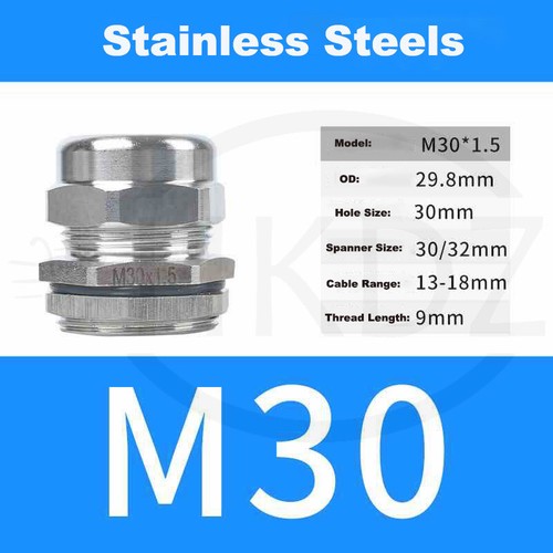Kabelverschraubung PG7-PG63 Metrisch Metal Verschraubung M10-M100 Edelstahl IP68 - Bild 74 von 118