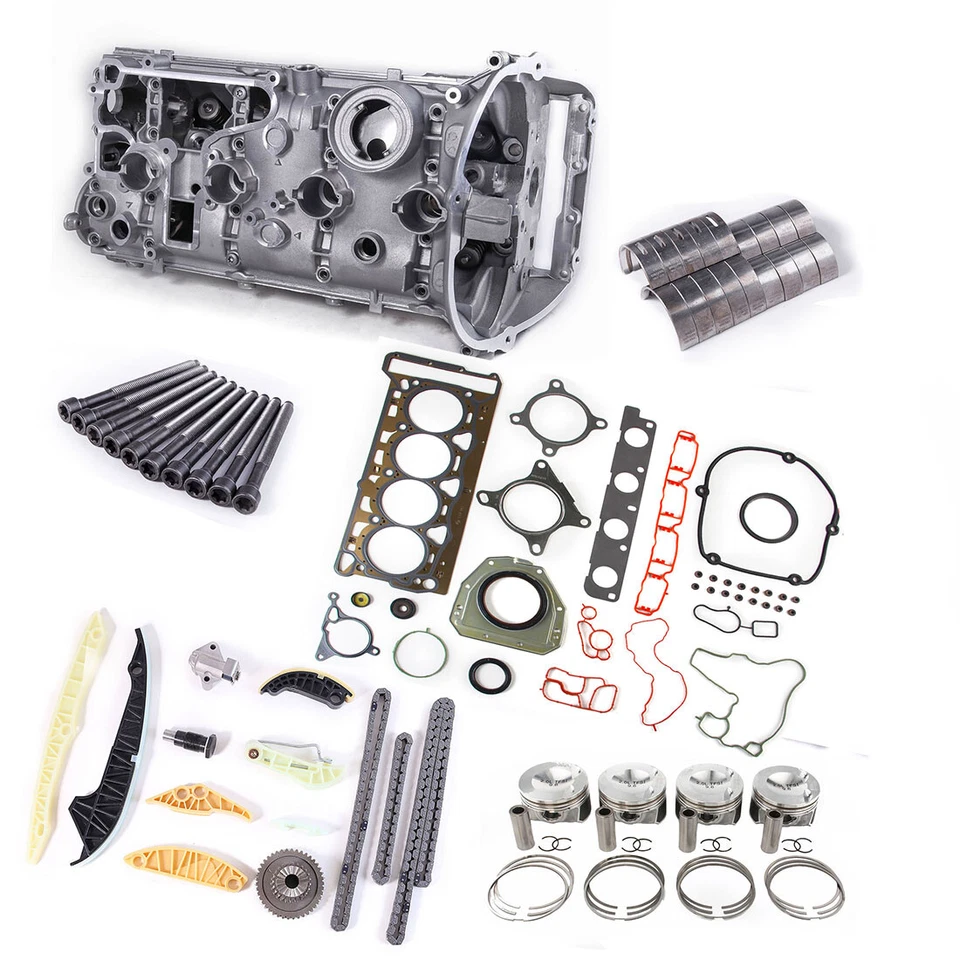 For VW Golf Jetta Audi A5 Engine Gasket&Timing&Piston Ring&Cylinder Head &Valve - Image 1 of 4