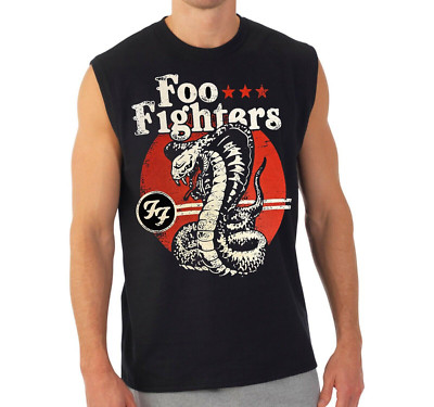 FOO FIGHTERS HEAVY METAL BAND BLACK MUSCLE SHIRT