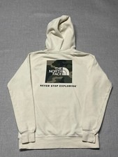 The North Face Hoodie Womens Small Cream Pullover Hooded Sweatshirt Hiking Spot