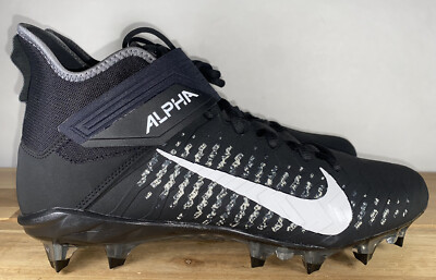 Nike Alpha Menace Pro 2 Mid Football Cleats, Mens 11.5 Black  display picture 3