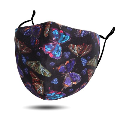 BUTTERFLY COTTON FASHION FACE MASK