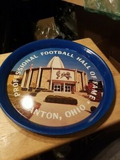 1960's Pro Football Hall Of Fame Canton Ohio Metal Serving Tray 14