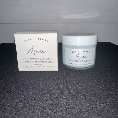 NIB Earth Harbor Azure Regenerative Neck Cream 2 fl oz / 60 ml Copper Peptides