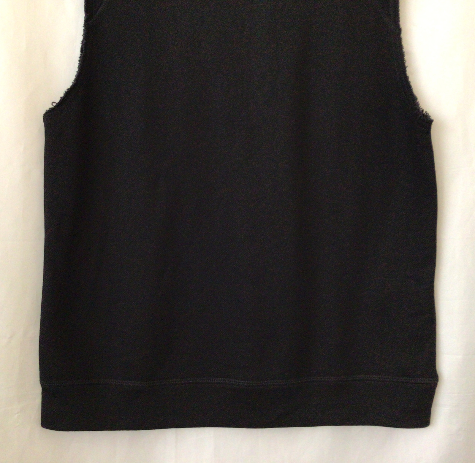 Maglione Saint Laurent Paris X Alo RN#87370 senza maniche allenamento nero nuovo senza etichette