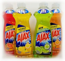 Ajax Ultra Dish Washing Degreaser Liquid Soap 14oz Bundle Kitchen Cleaner Grease