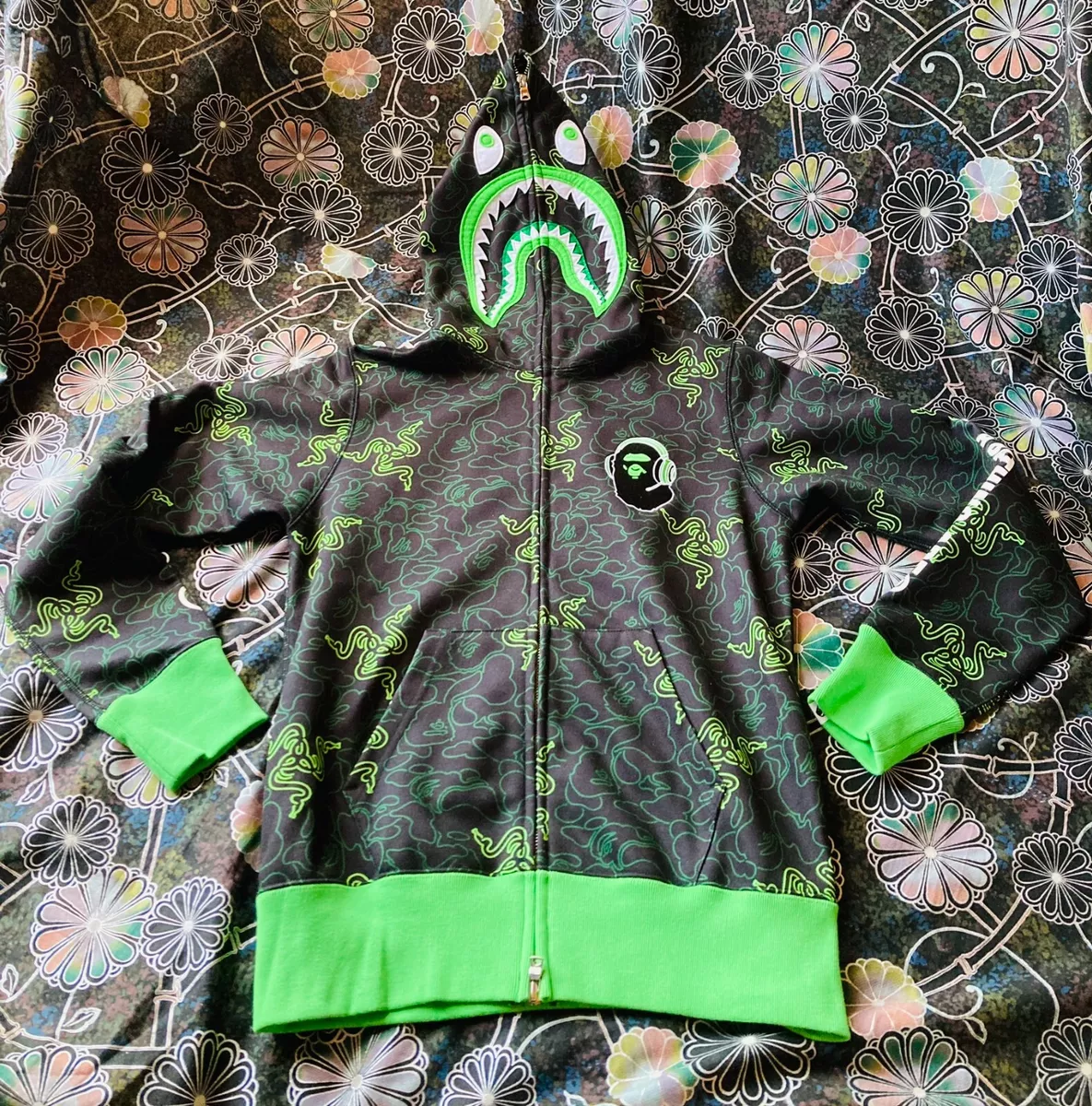 XS CAMO SHARK FULL ZIP HOODIE Razer Bape