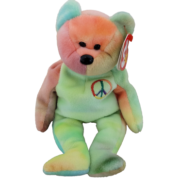 Peace bear Beanie Baby 1996 Birth Date Febuary 1 , 1996