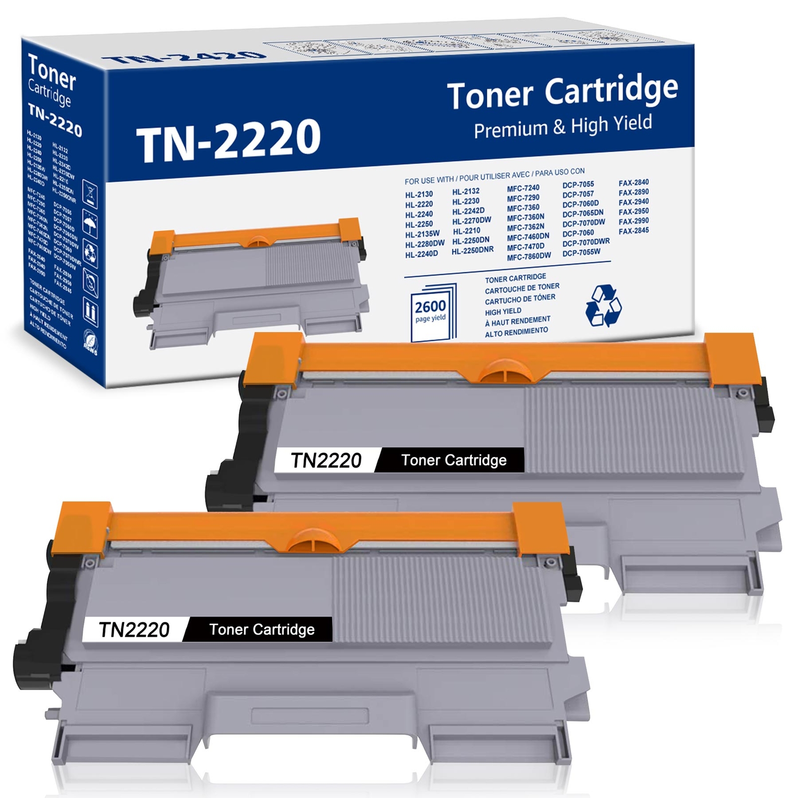 Bubprint Kompatibel XXL 3 Toner für Brother TN2220 und TN2210, passend Bubprint Kompatibel XXL 3 Toner für Brother TN2220 und TN2210, passend