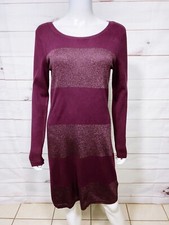 Banana Republic Womens Sweater Dress Size S Purple Long Sleeve