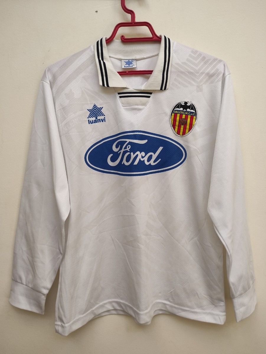 Valencia Jersey 1995 1996 Home Shirt Luanvi Vintage Camiseta Valencia Jersey 1995 1996 Home Shirt Luanvi Vintage Camiseta