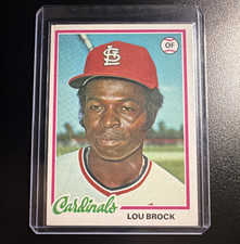 Topps 1978 Lou Brock #170 St. Louis Cardinals Baseball Card