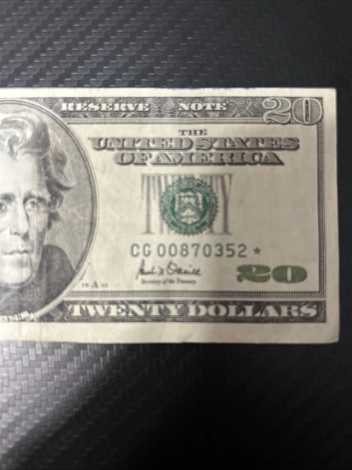2002 $20 Star FRN With Errors SN CG 00870352* - Image 3 of 4