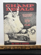 1981 Champ Decals HO & O Gage Model Railroad Train Catalog History Vintage