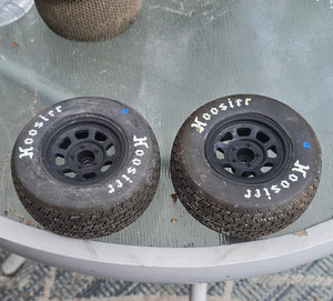 Pro Line Hoosier RC Wheels & Tires Rims & Hubs Set of 2 (Mounted) Black
