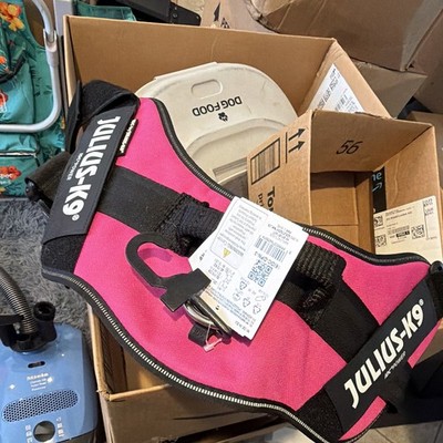 JULIUS-K9 IDC Powerharness Soft Vest Dog Harness Pink/Black Size 2XL Handle